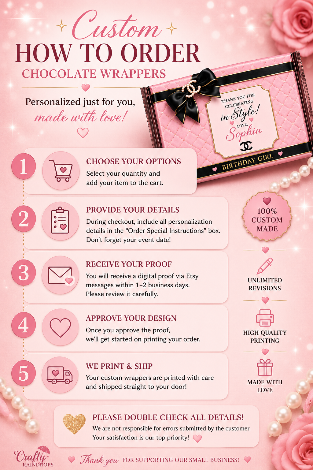 Luxury Chocolate Wrappers | Personalized Candy Bar Favors for Any Event
